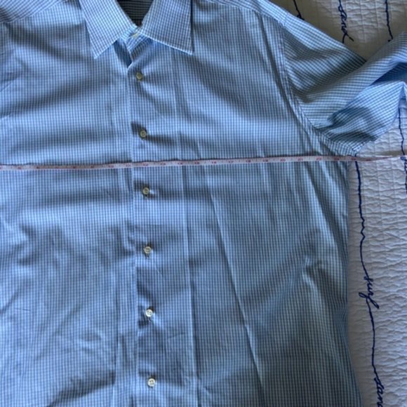 Aster Made in Italy Men's Blue Check European Size L EUC - Picture 12 of 16
